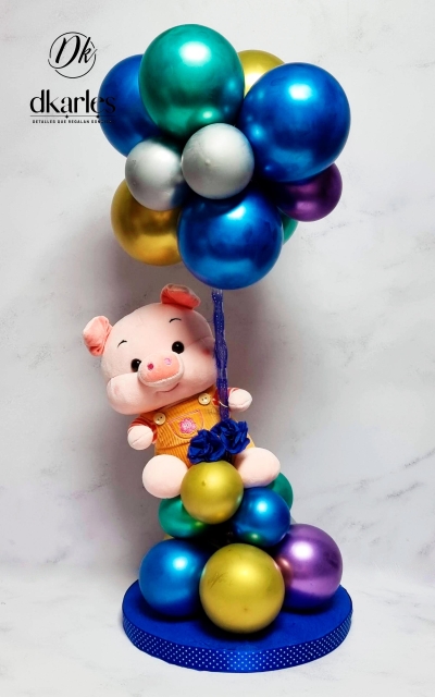 DKarles Obsequios - Chanchita en rbol de globos 02
