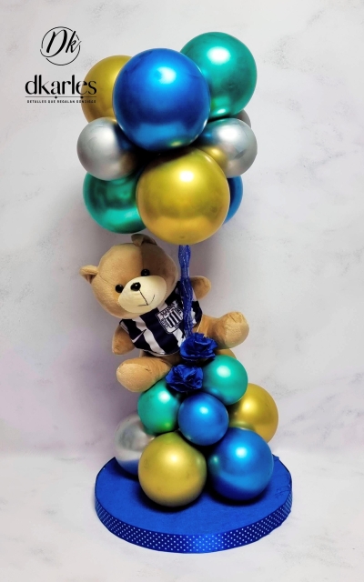 DKarles Obsequios - Oso Alianza Lima en rbol de globos