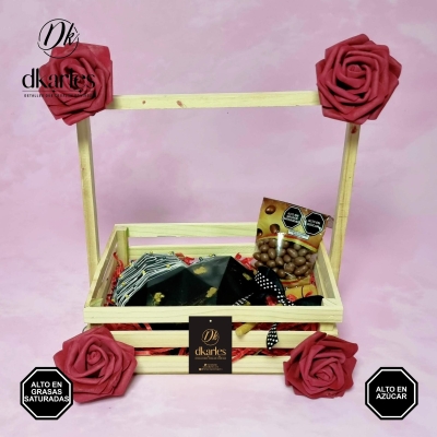 DKarles Obsequios - Corazn Sorpresa de Chocolate Valentine Box - Black Heart
