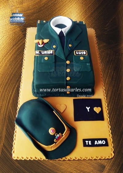 DKarles - Torta Oficial Valiente, Militar, Polica, Ejercito
