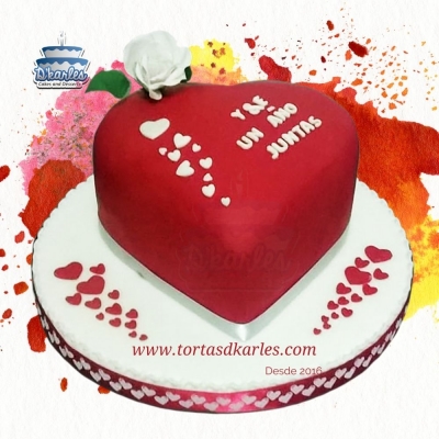 DKarles - Torta Corazn con Rosas