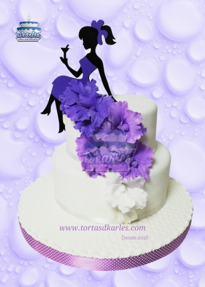 DKarles - Torta Quince aos Rosas y Tope 03