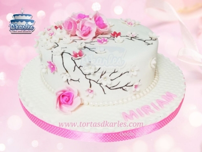 DKarles - Torta Rosas y flores - Japn